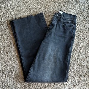Vibrant black flare jeans size 3